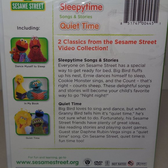 Sesame Street: SLEEPYTIME SONGS & STORIES / QUIET TIME New DVD Double Feature - Picture 4 of 7
